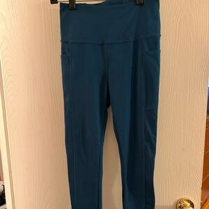 Teal High-Waisted Leggings